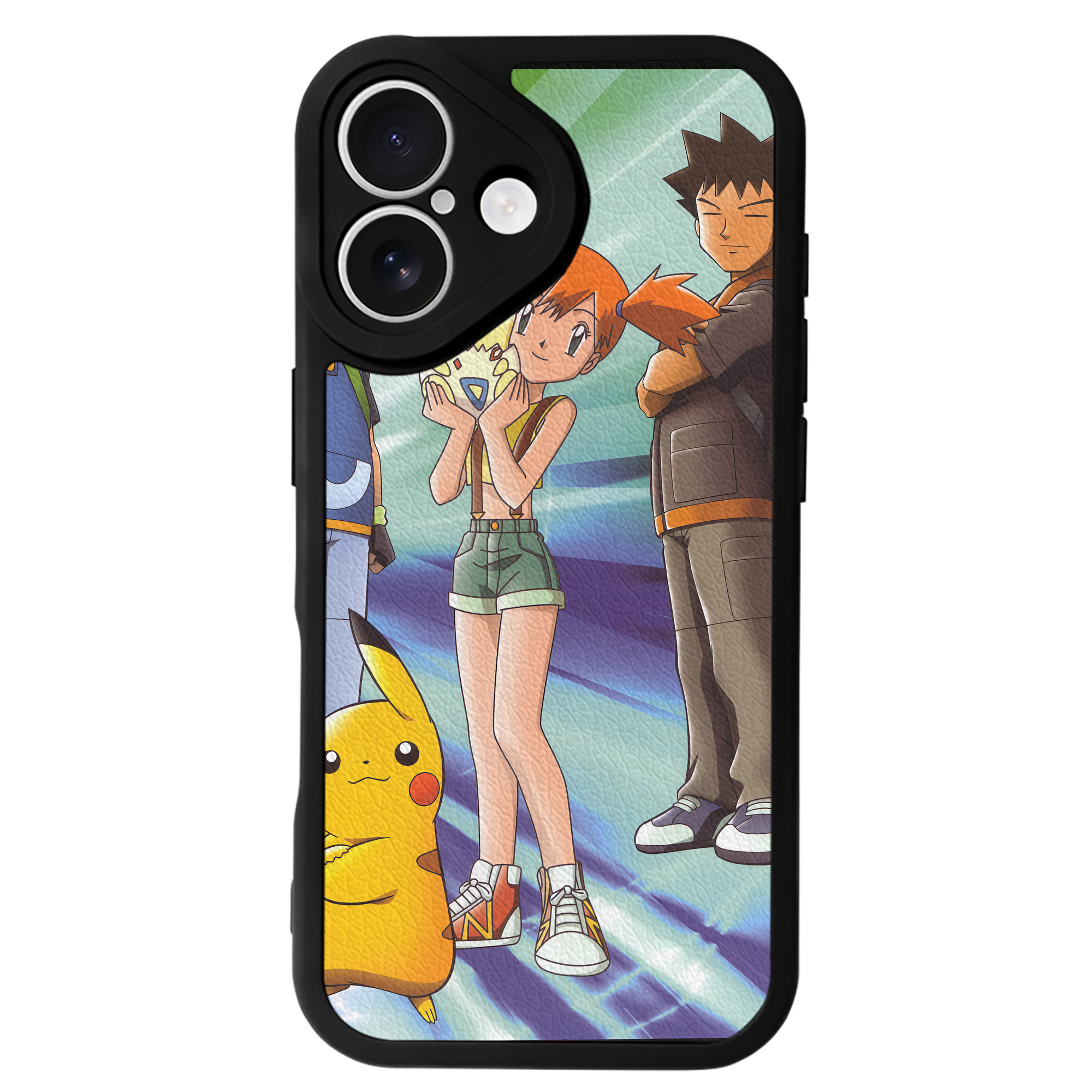 （画像用） ポケットモンスター Pokémon 【iPhone 16シリーズ対応】シリコンスマホケース（レザー調） 材質：シリコン